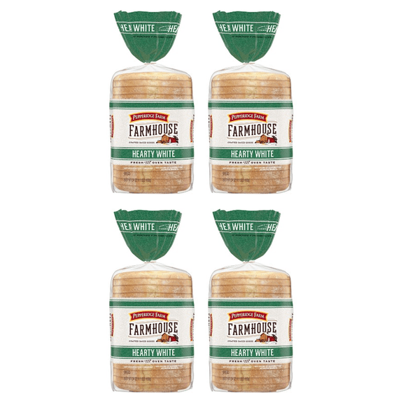Arnold Country Oatmeal Bread, Hearty Texture & Flavor, 24 oz (Pack of 4)