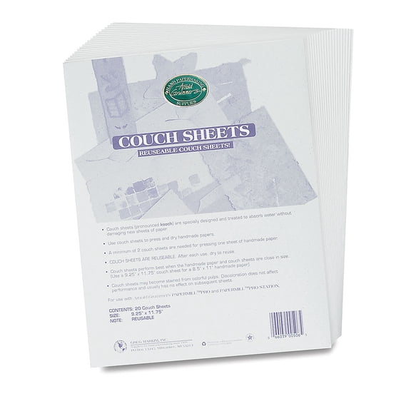 Arnold Grummer Couch Sheets, Pkg of 20 - 9-1/4" x 11-3/4", Pack of 20