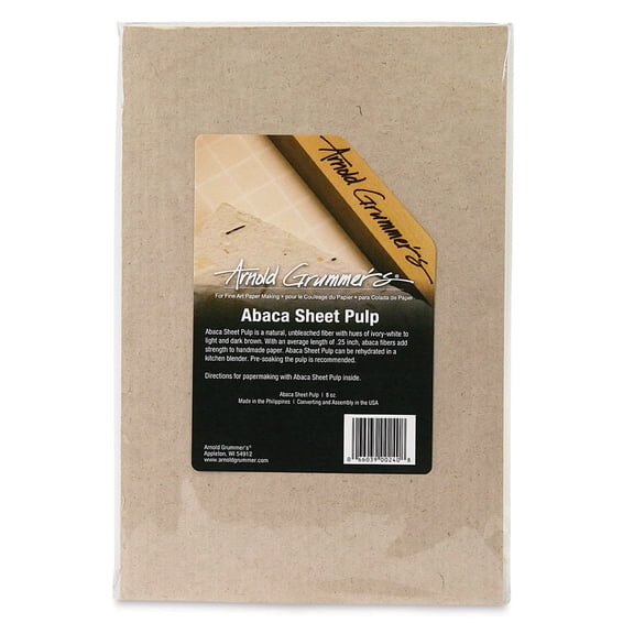 Arnold Grummer Pre-Cut Abaca Pulp Sheets - 10" x 12", 8 oz