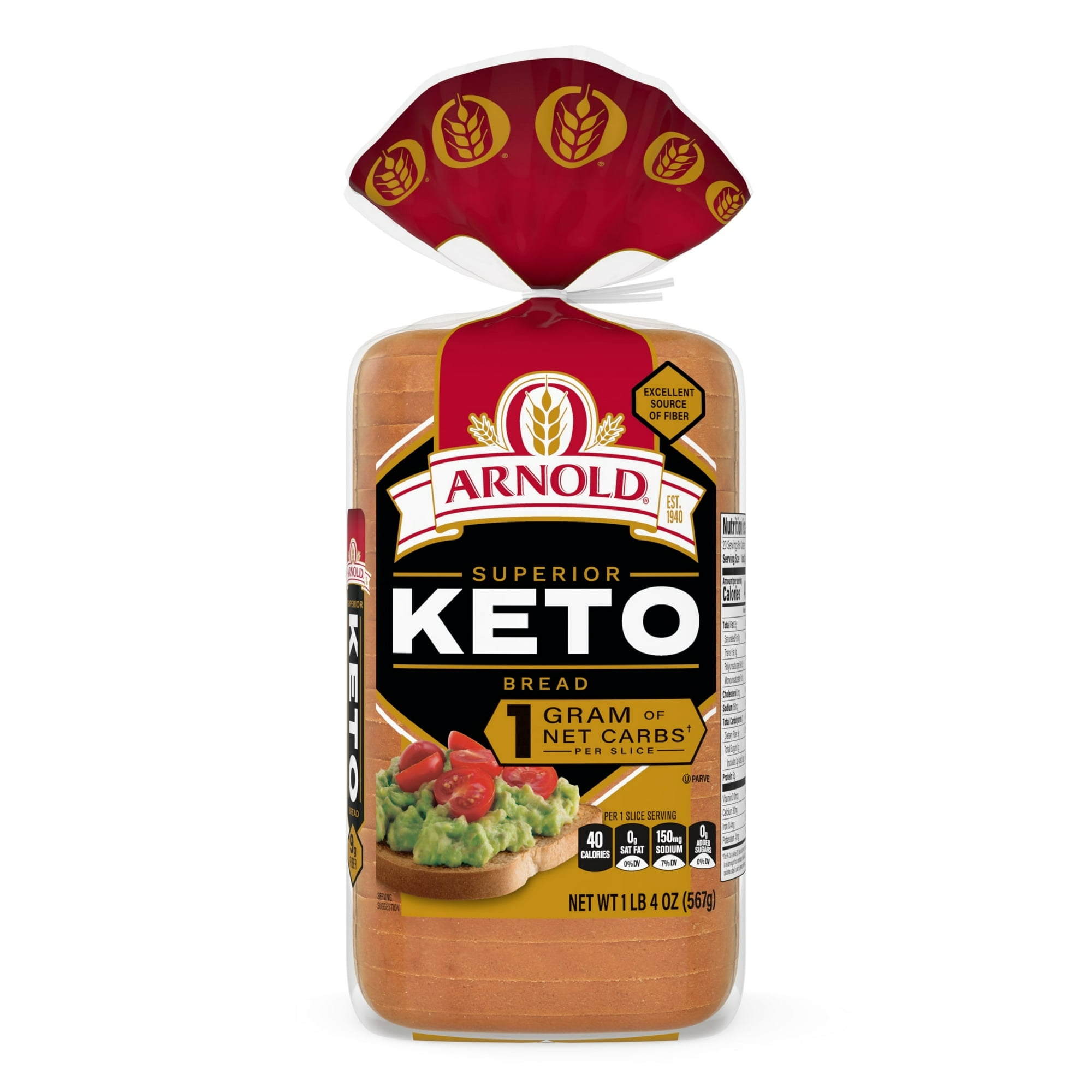 Arnold Keto Bread Loaf, 20 oz (Pack of 2)