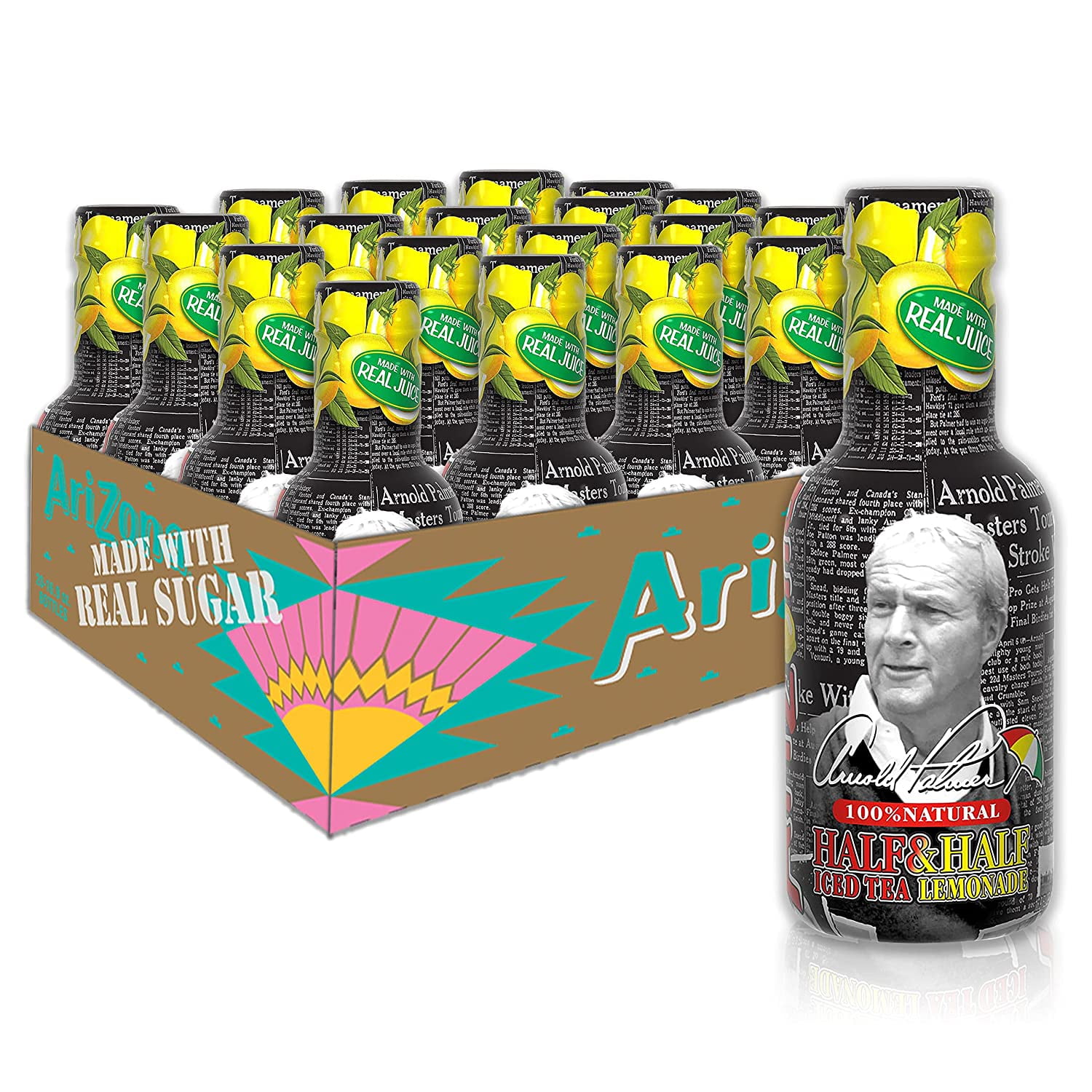 Arnold Palmer Half Tea Lemonade, 16.9 Fl Oz, Pack Of 20