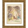 thumbnail image 1 of Arnold Peter Weisz-Kubínčan 11x14 Gold Ornate Wood Frame and Double Matted Museum Art Print Titled - Hunting Motif (1940-1944), 1 of 4