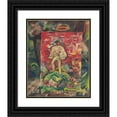 thumbnail image 1 of Arnold Peter Weisz-Kubínčan 12x14 Black Ornate Wood Framed Double Matted Museum Art Print Titled: Symbolic Figure of a Man in a Folk Costume (1930-1935), 1 of 5