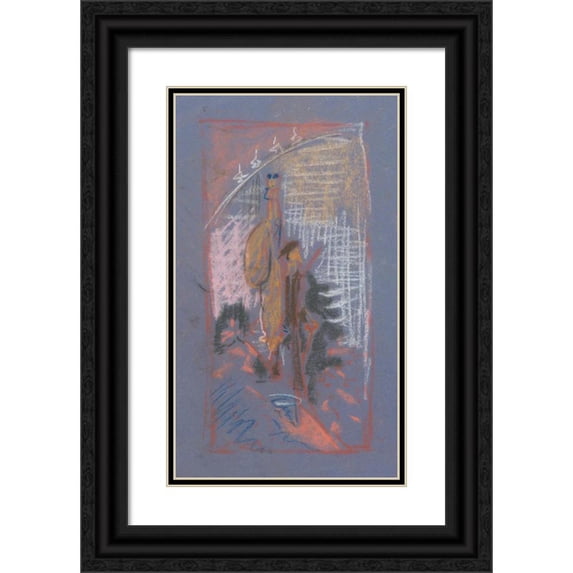 Arnold Peter Weisz-Kubínčan 12x18 Black Ornate Wood Framed Double Matted Museum Art Print Titled - Return from the Hunt (1935-1944)