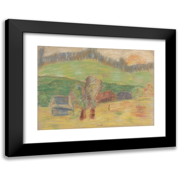 Arnold Peter Weisz-Kubínčan 14x11 Black Modern Framed Museum Art Print Titled - Hay Barn (1940-1944)