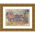 thumbnail image 1 of Arnold Peter Weisz-Kubínčan 14x11 Gold Ornate Wood Frame and Double Matted Museum Art Print Titled - Slovak Family (1935-1944), 1 of 4