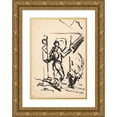thumbnail image 1 of Arnold Peter Weisz-Kubínčan 14x18 Gold Ornate Wood Frame and Double Matted Museum Art Print Titled - Leaving for a Hunt (1915), 1 of 4
