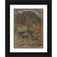 thumbnail image 1 of Arnold Peter Weisz-Kubínčan 19x24 Black Ornate Framed Double Matted Museum Art Print Titled: In a Village (1933), 1 of 5