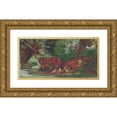 thumbnail image 1 of Arnold Peter Weisz-Kubínčan 24x14 Gold Ornate Framed and Double Matted Museum Art Print Titled - Dogs Fighting (1940-1944), 1 of 4