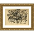 thumbnail image 1 of Arnold Peter Weisz-Kubínčan 24x18 Gold Ornate Framed and Double Matted Museum Art Print Titled - A Man from Orava on a Horse (1935), 1 of 4