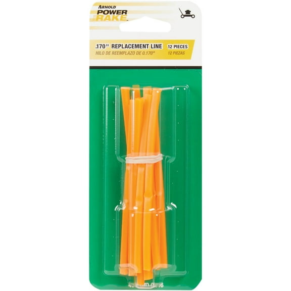 Arnold Power Rake Pre-Cut Trimmer Refill Line, 12 Piece