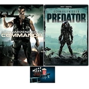Arnold Schwarzenegger Action Double Feature Commando & Predator 2 DVD Set Includes Movie Take Art Card