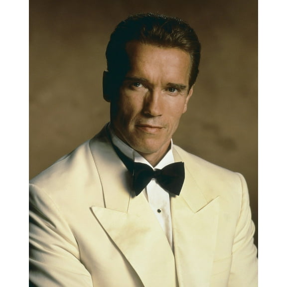 Arnold Schwarzenegger In True Lies In White Tuxedo Studio Portrait 24X36 Classic Hollywood Poster
