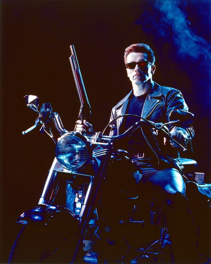 Tableau Toile Moderne 'The Terminator' Arnold Schwarzenegger - Impression Sur Canvas Tendu Sur Châssis