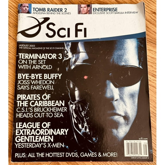 Arnold Schwarzenegger Terminator 3 movie August 2003 Sci Fi magazine
