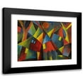 thumbnail image 1 of Arnold Topp 14x12 Black Modern Framed Museum Art Print Titled - Gelbroter Moon Over Falling Houses (Yellow Moon Over Tumbling Houses) (1919), 1 of 5