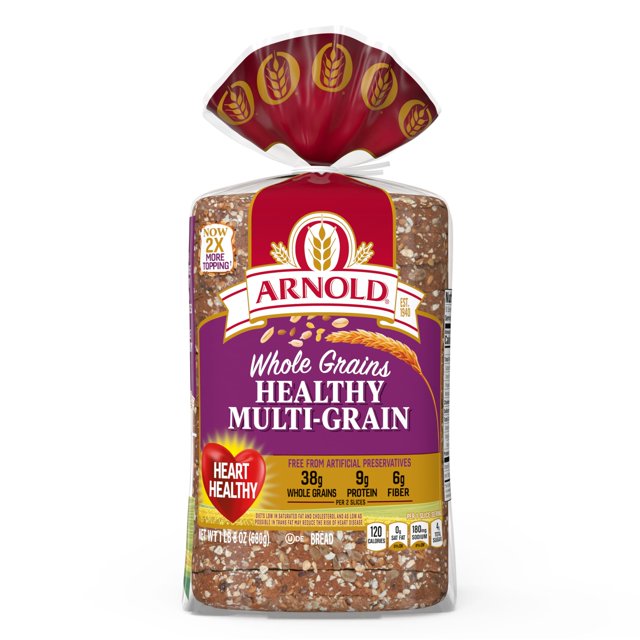 Arnold Whole Grains Healthy Bread, MultiGrain Soft Multigrain Bread