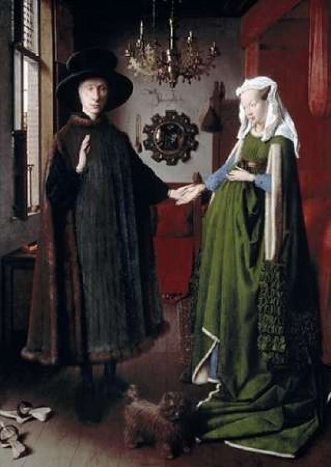 Arnolfini Portrait Canvas Art - Jan Van Eyck (20 x 28)