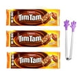 thumbnail image 1 of Arnott's Tim Tam CHEWY CARAMEL Flavor Australian Chocolate Biscuit Cookies 7 Oz. X 3 Packs with Bonus Mini Hand Shape Silicone Tongs, 1 of 6