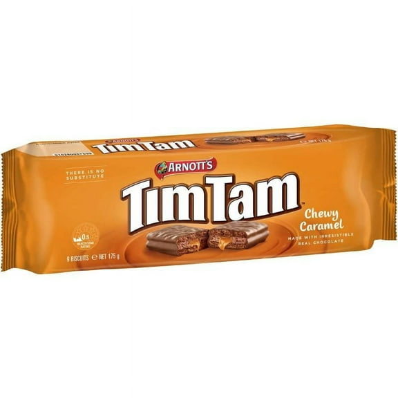 Arnott's Tim Tam Chewy Caramel 175g - Australian Chocolate Biscuits