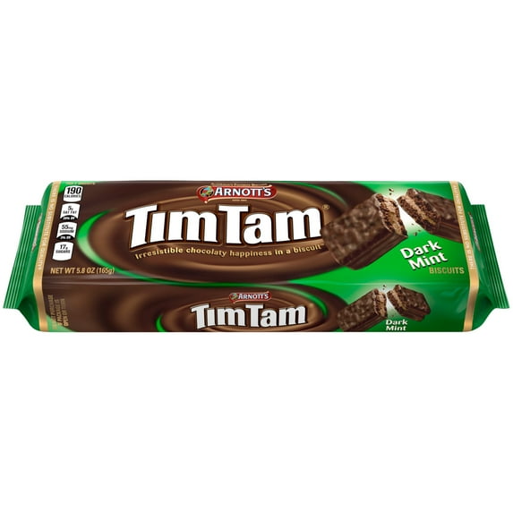Arnott's Tim Tam Dark Mint Cookies, 5.8 oz. Tray