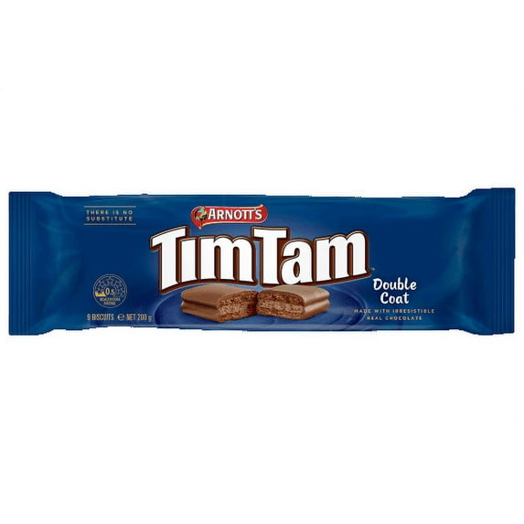 Arnott's Tim Tam Double Coat Chocolate Biscuits, 200g - Authentic Australian Delight, 9 Count per Pack