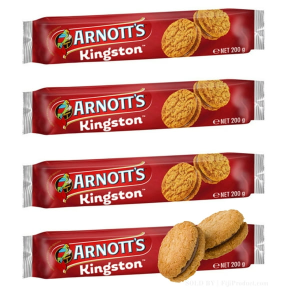 Arnotts Kingston Biscuits (Deal-Pack Of 4 x 200g EA) Cream Biscuits - Imported From Australia