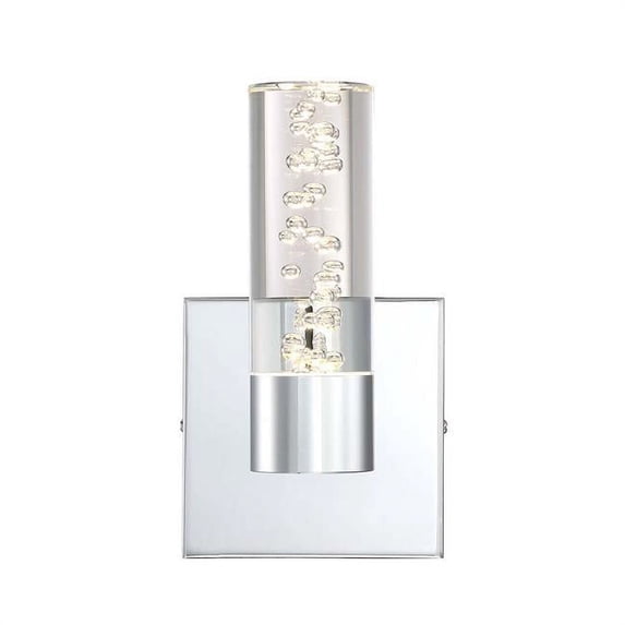 Arnsberg 282410106 H2O Bubbles 1 Light Bubble Wall Sconce, Chrome