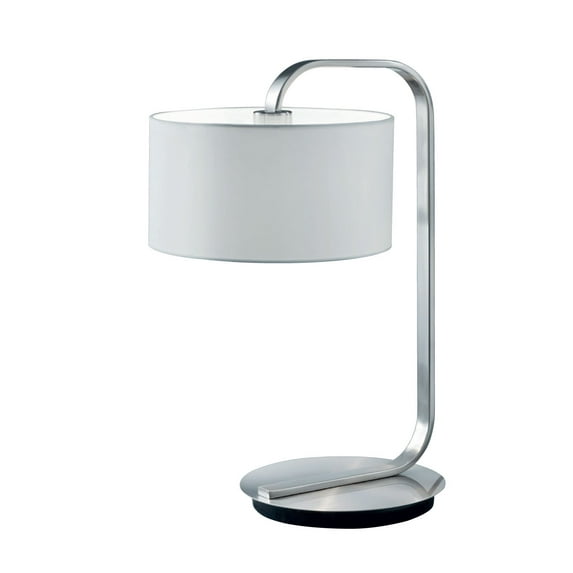 Arnsberg 5001001 Cannes 1 Light 21" Tall Arc Table Lamp - White