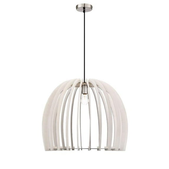 Arnsberg R30256027 Wood Pendant Light, White