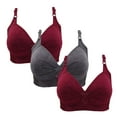Arnsht 3Pcs in Pack Women's Full Coverage Bras No Underwire Large Size