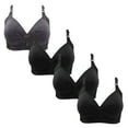 Arnsht 4 Pieces Bras for Women Plus Size, Adjustable Spaghetti Strap