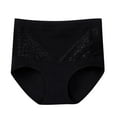 thumbnail image 1 of Arnsht 5PC Women's Briefs Underwear Cotton High Waist Tummy Control Panties Rose Jacquard Ladies Panty Black XXL, 1 of 2