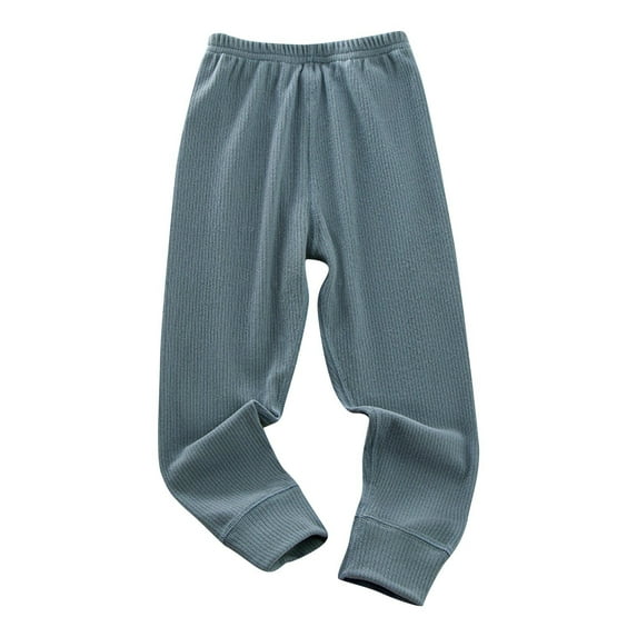 Arnsht Baby Toddler Clothes Baby Winter Warm Lounging Bottoms Fleece Jogger Kids Casual Athletic Pocket Pull on Pants Army Green 140