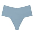 thumbnail image 1 of Arnsht Bikini Bottoms for Women Seamless Breathable Desire Mid Rise Full Coverage Bathing Suit Swimsuit Basic Swim Briefs Blue L, 1 of 5