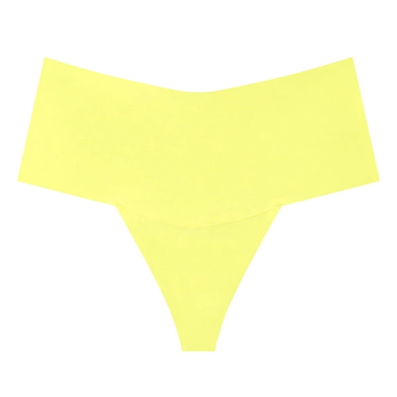 Arnsht Bikini Bottoms for Women Seamless Breathable Desire Mid Rise Full Coverage Bathing Suit Swimsuit Basic Swim Briefs Yellow M