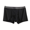 thumbnail image 1 of Arnsht Boxer Brief for Men Low-rise Vertical Fly Pull-on Style Smooth Flat Waistband Black XL, 1 of 6