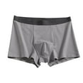thumbnail image 1 of Arnsht Boxer Brief for Men Low-rise Vertical Fly Pull-on Style Smooth Flat Waistband Dark Gray XL, 1 of 6