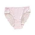 thumbnail image 1 of Arnsht Cheeky Underwear for Women Large Size High Waist Lace No Show Bikini Soft Breathable Thin Thong Seamless Panties Pink XXXXL, 1 of 4