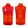 thumbnail image 1 of Arnsht Cotton Clothing Men and Women Winter Nine-Zone Three-Block Temperature Control Electric Heating Vest Heated Vest Jacket Red XXXXL, 1 of 5