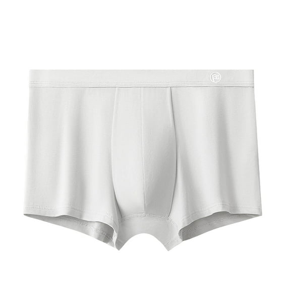 Arnsht Men's Boxer Briefs Ice Silk Underwear Stretch Boxer Shorts Breathable Elastic Oversized Men Panties Underpants Gray XXXL