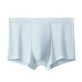 thumbnail image 1 of Arnsht Men's Boxer Briefs Ice Silk Underwear Stretch Boxer Shorts Breathable Elastic Oversized Men Panties Underpants Light Blue XL, 1 of 3