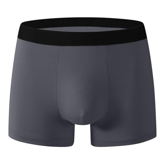 Arnsht Men’s Cotton Stretch Boxers Shorts Underwear Boxer Briefs No-Ride Up Classics Soft Comfort Breathable Underwear Dark Gray L