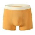 thumbnail image 1 of Arnsht Men’s Cotton Stretch Boxers Shorts Underwear Boxer Briefs No-Ride Up Classics Soft Comfort Breathable Underwear Orange M, 1 of 2