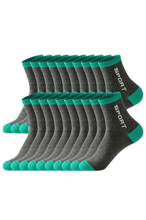 Men's Cushioned Athletic Ankle Socks - Breathable Moisture Wicking for Sports Running Dark Gray Free Size