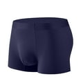 thumbnail image 1 of Arnsht Men's Modal Mulberry Silk Crotch Antibacterial Seamless Quick-Drying Breathable Elastic Comfortable Sports Home Boxer Underwear Dark Blue XXXXL, 1 of 3