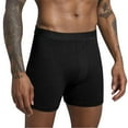thumbnail image 1 of Arnsht Men's Underwear Cotton Soft Breathable Comfortable Boxer Long Athletic Solid Men's Briefs Black XXL, 1 of 5