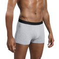 thumbnail image 1 of Arnsht Men's Underwear Cotton Soft Breathable Comfortable Boxer Long Athletic Solid Men's Briefs Gray M, 1 of 7