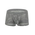 thumbnail image 1 of Arnsht Mens Boxer Briefs Breathable Mesh Underwear Hollowed Out Solid Color Vent Underpants Gray XL, 1 of 2