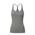 thumbnail image 1 of Arnsht Seamless Workout Tank Tops Racerback Athletic Tank Tops Round Neck Casual Camisoles Soft Yoga Shirts Gray S, 1 of 2